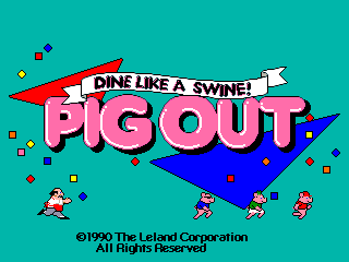 Pig Out: Dine Like a Swine! (set 1) Title Screen